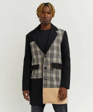 Lumberjack Color Block Plaid Overcoat