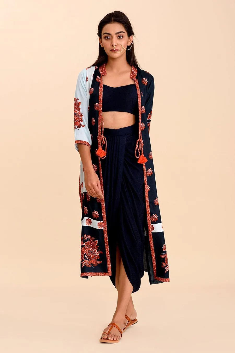 MALA - Printed Co-Ord Set with Jacket (Set of 3)