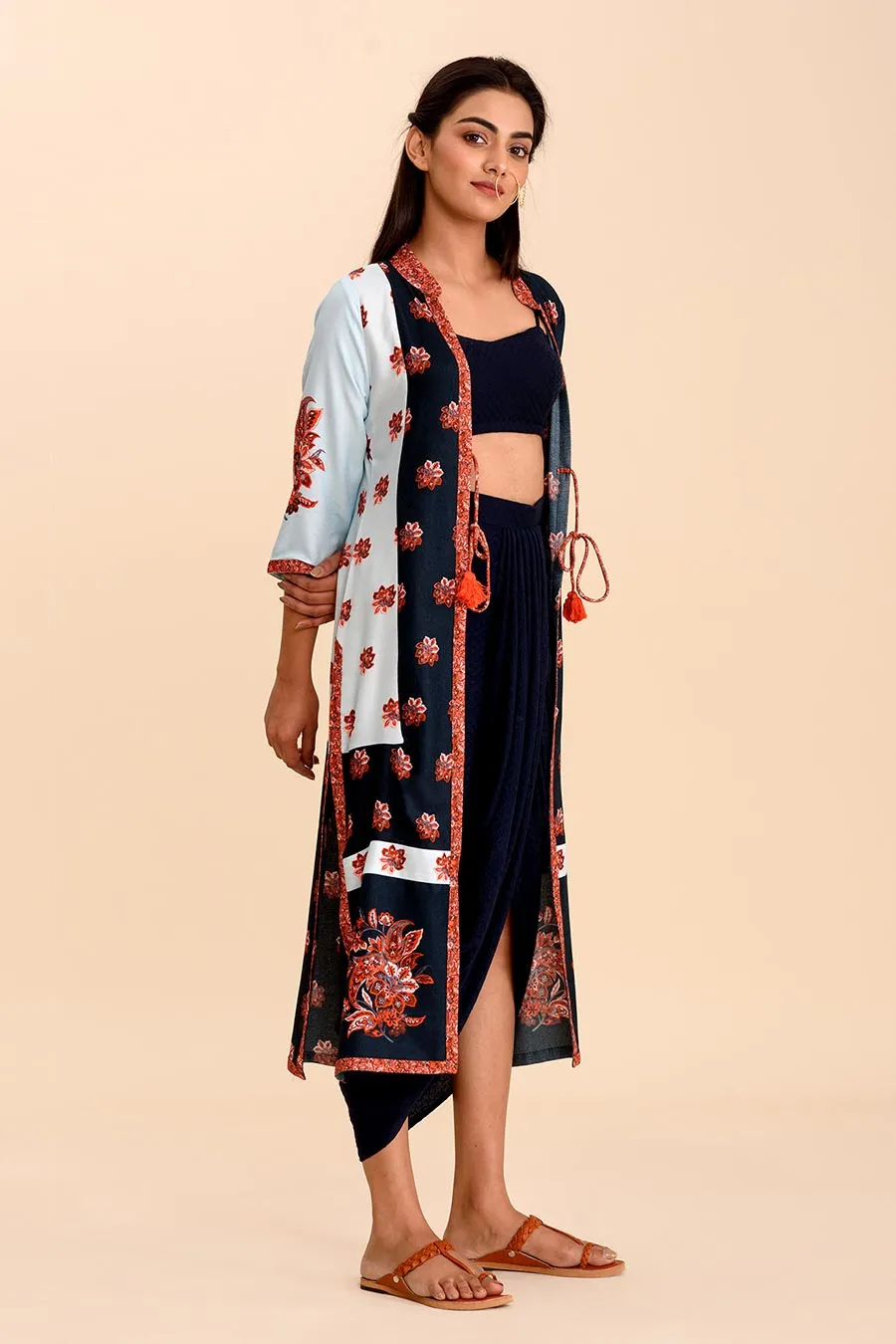 MALA - Printed Co-Ord Set with Jacket (Set of 3)