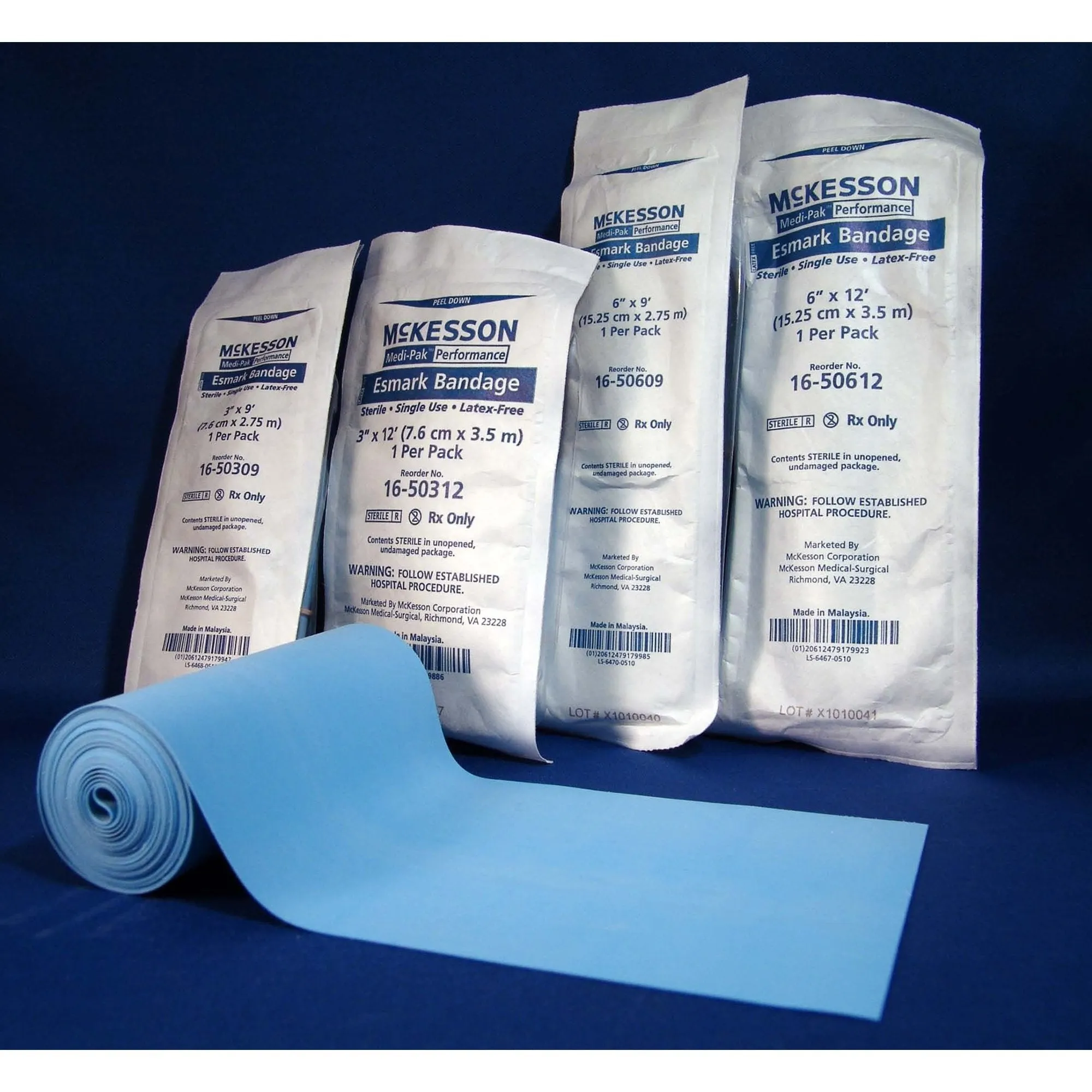 McKesson No Closure Esmark Compression Bandage, 6 Inch x 3 Yard