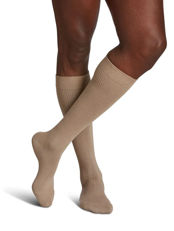 Mens Casual Cotton Knee High 15-20mmHg
