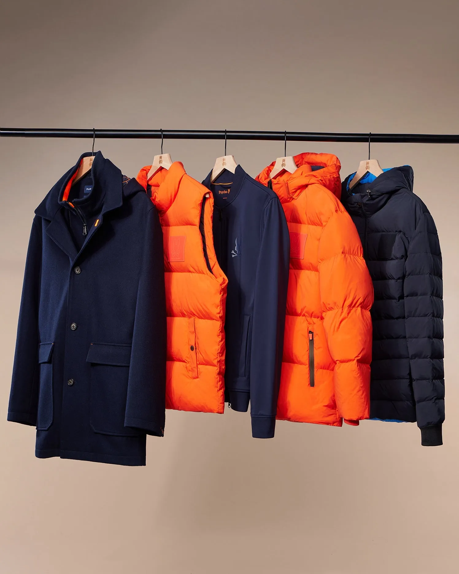 MENS CHESTER WOOL BLEND COAT WITH REMOVABLE HOOD AND FUNNEL - B6N551Z1OW