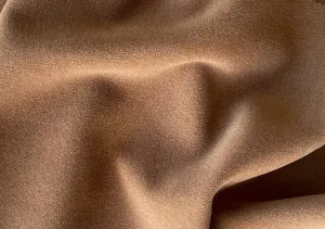 Mid-Weight Dulce de Leche Wool Melton Coating (Made in Italy)