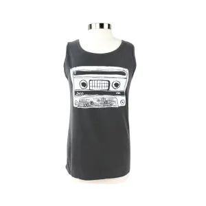 Mixtape Unisex Tank in Washed Charcoal