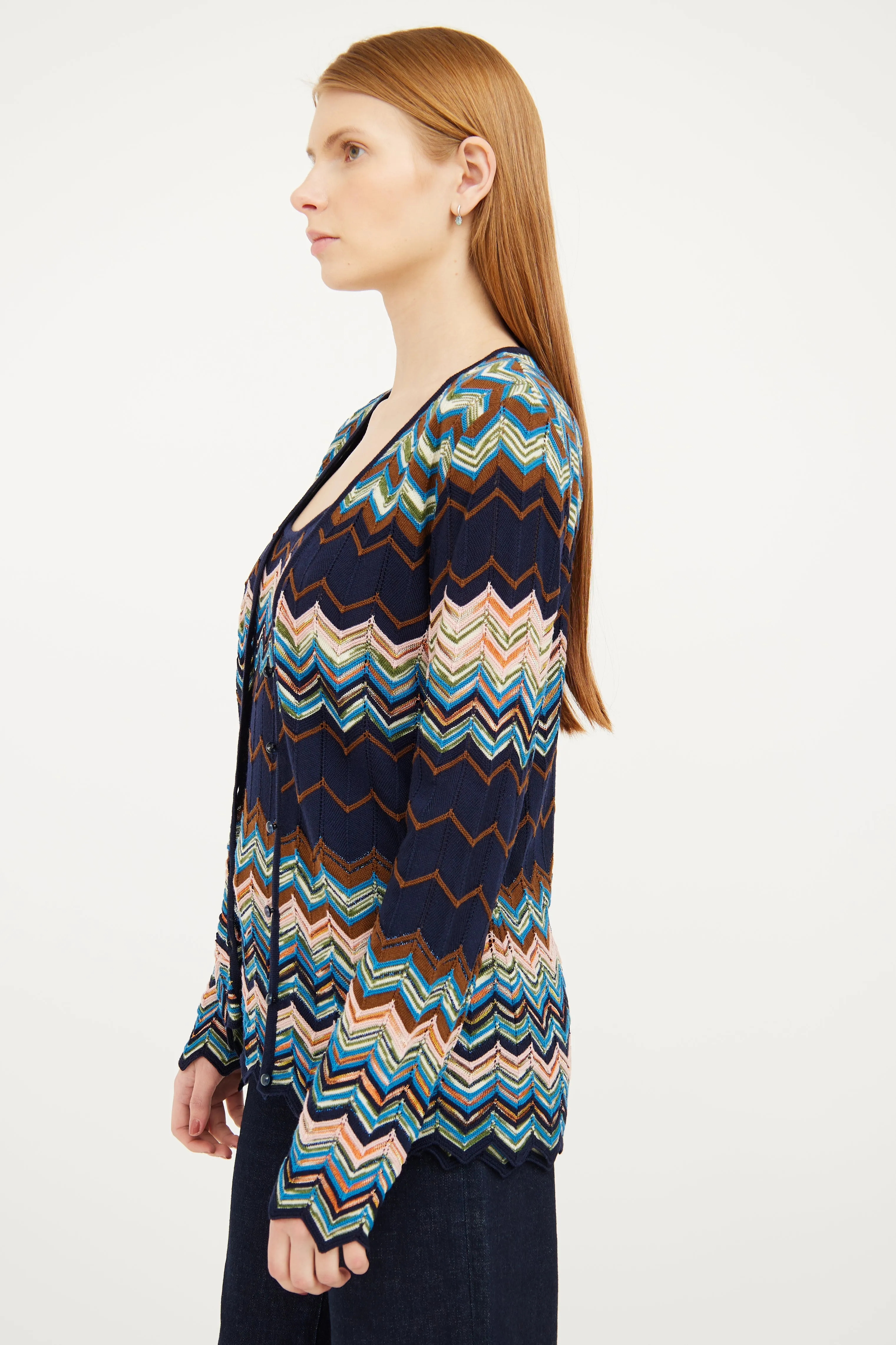 Multi Knit Top & Cardigan Set