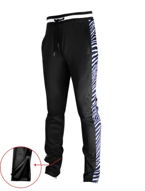 P11004-PRINT TRACK PANTS (BLACK/ZB)