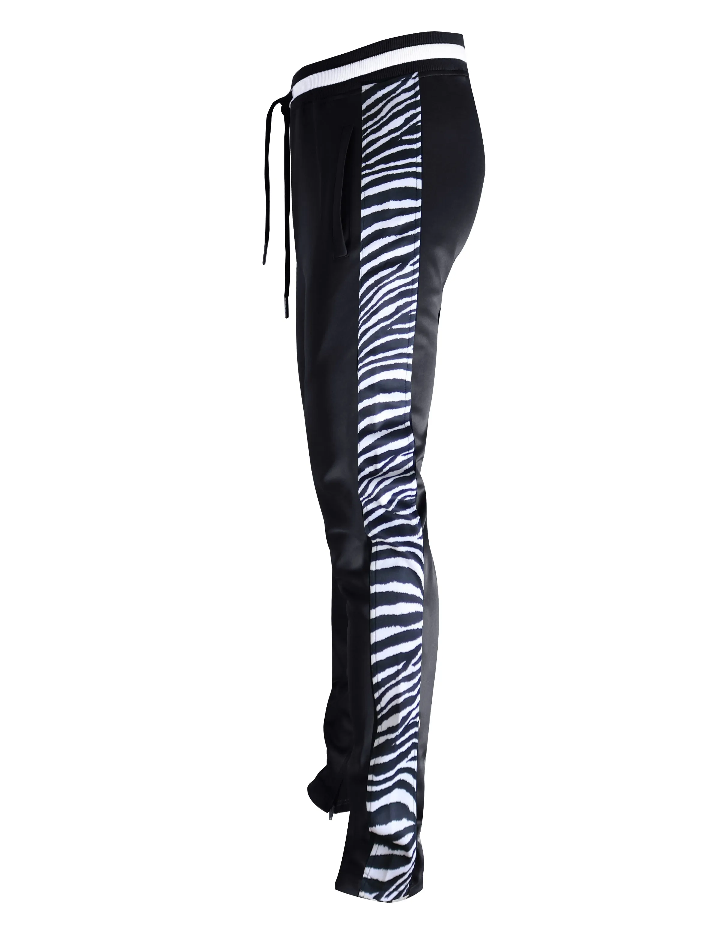 P11004-PRINT TRACK PANTS (BLACK/ZB)