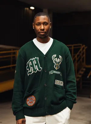 Pro Standard Collegiate Icon Milwaukee Bucks Knit Cardigan