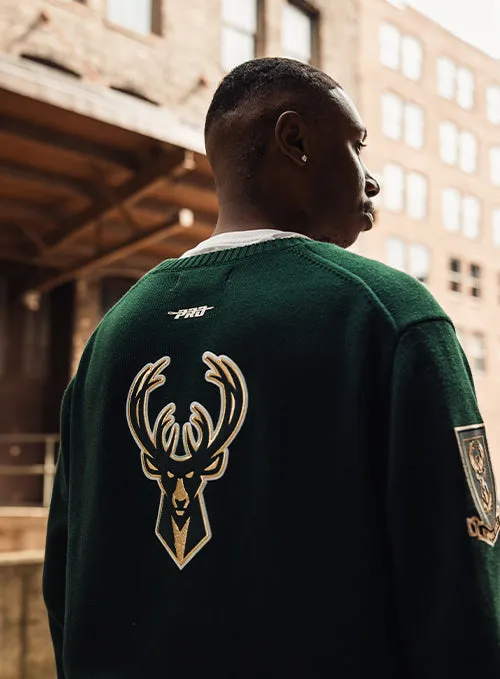 Pro Standard Collegiate Icon Milwaukee Bucks Knit Cardigan
