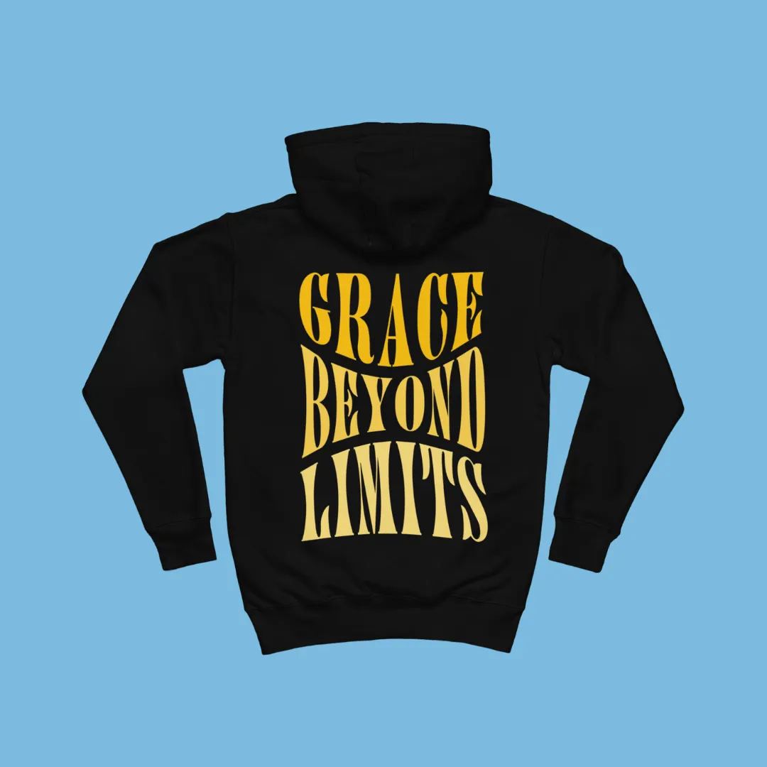 "Infinite Grace" Hoodie - Black/Gold