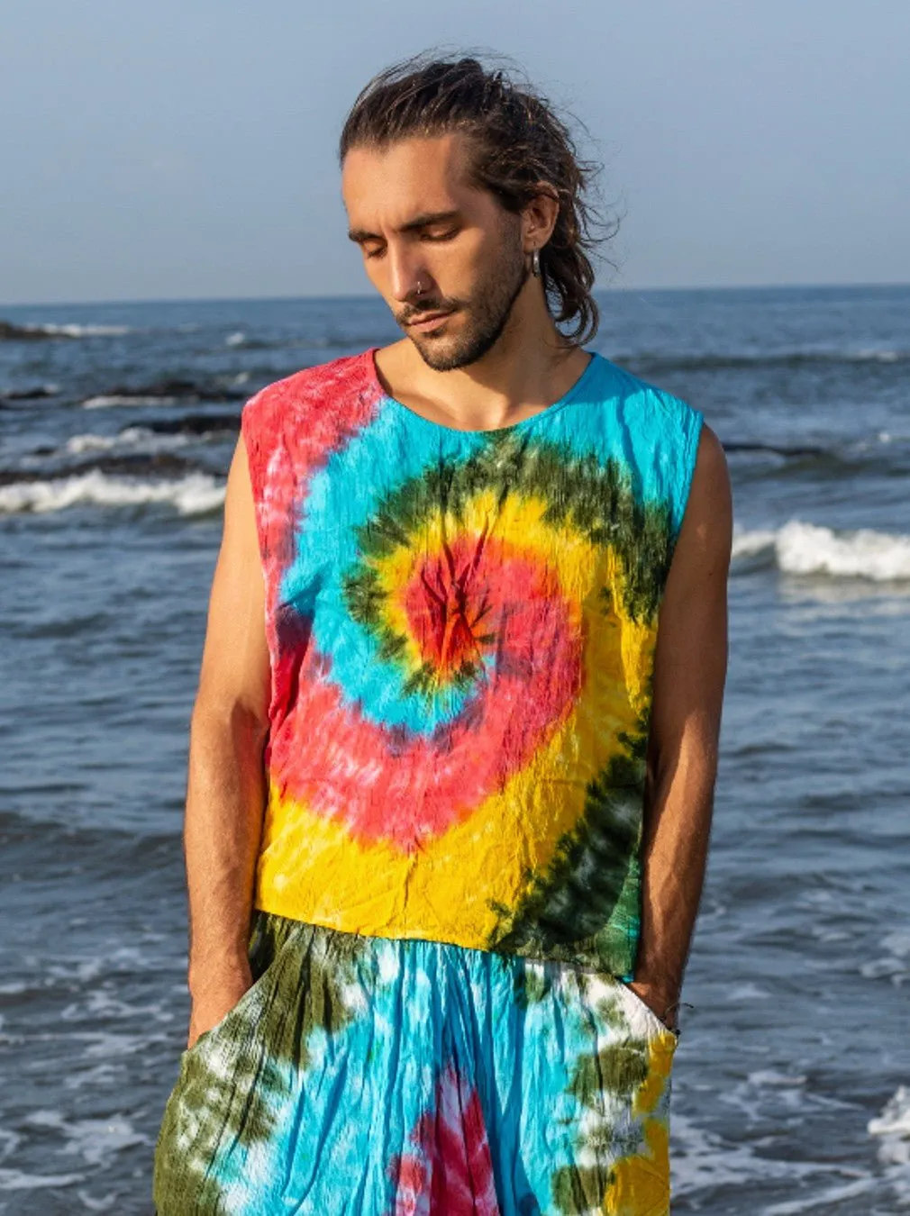 Rainbow Tie-dye Vest