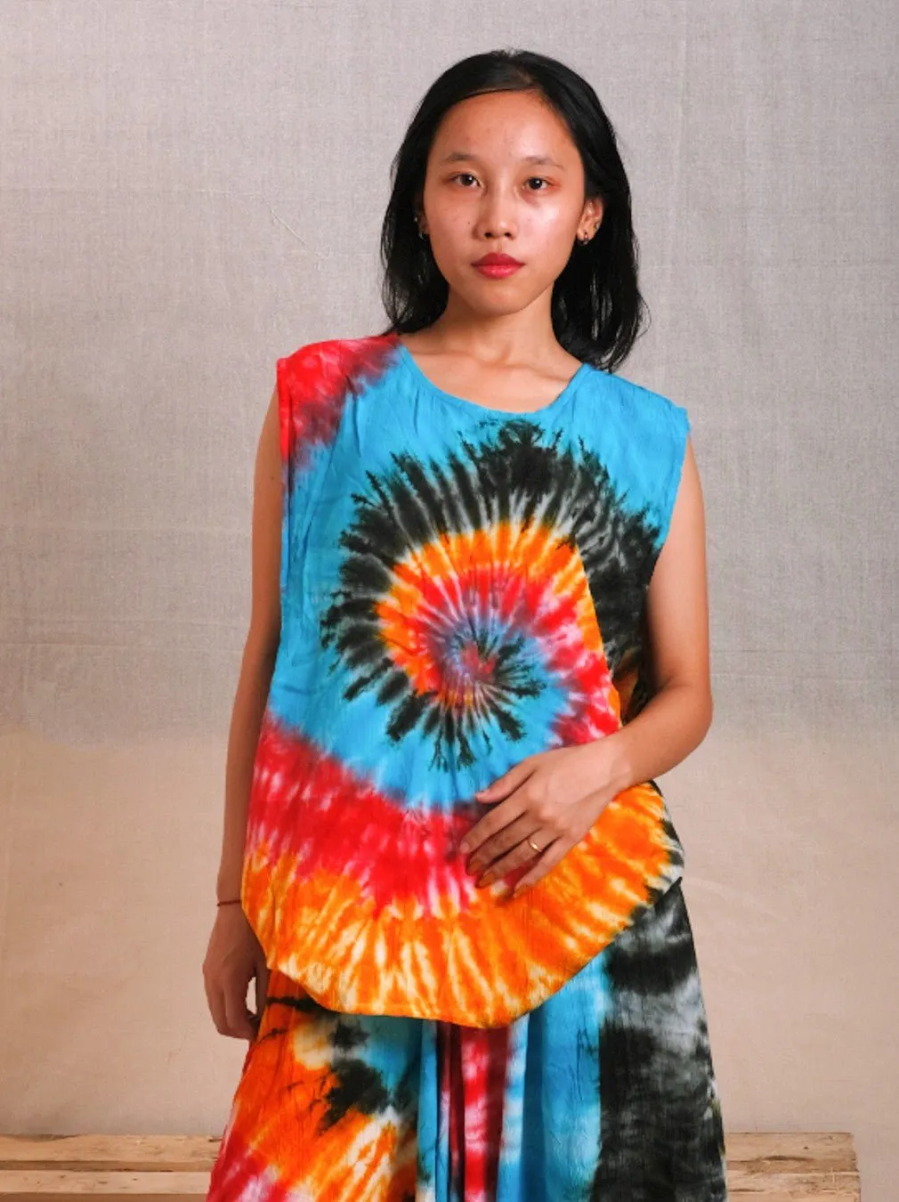 Rainbow Tie-dye Vest