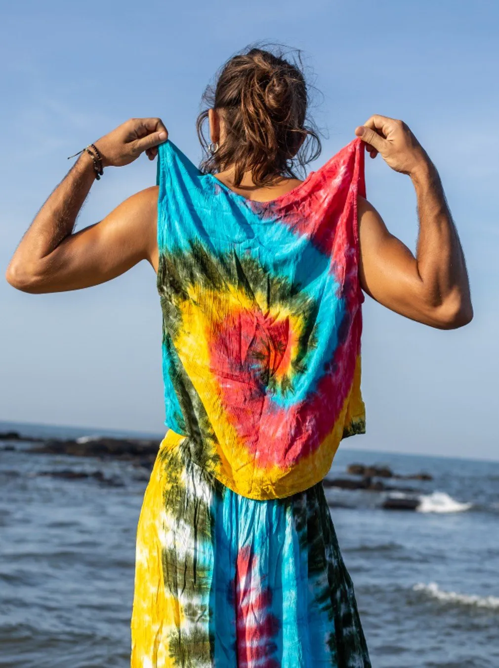 Rainbow Tie-dye Vest