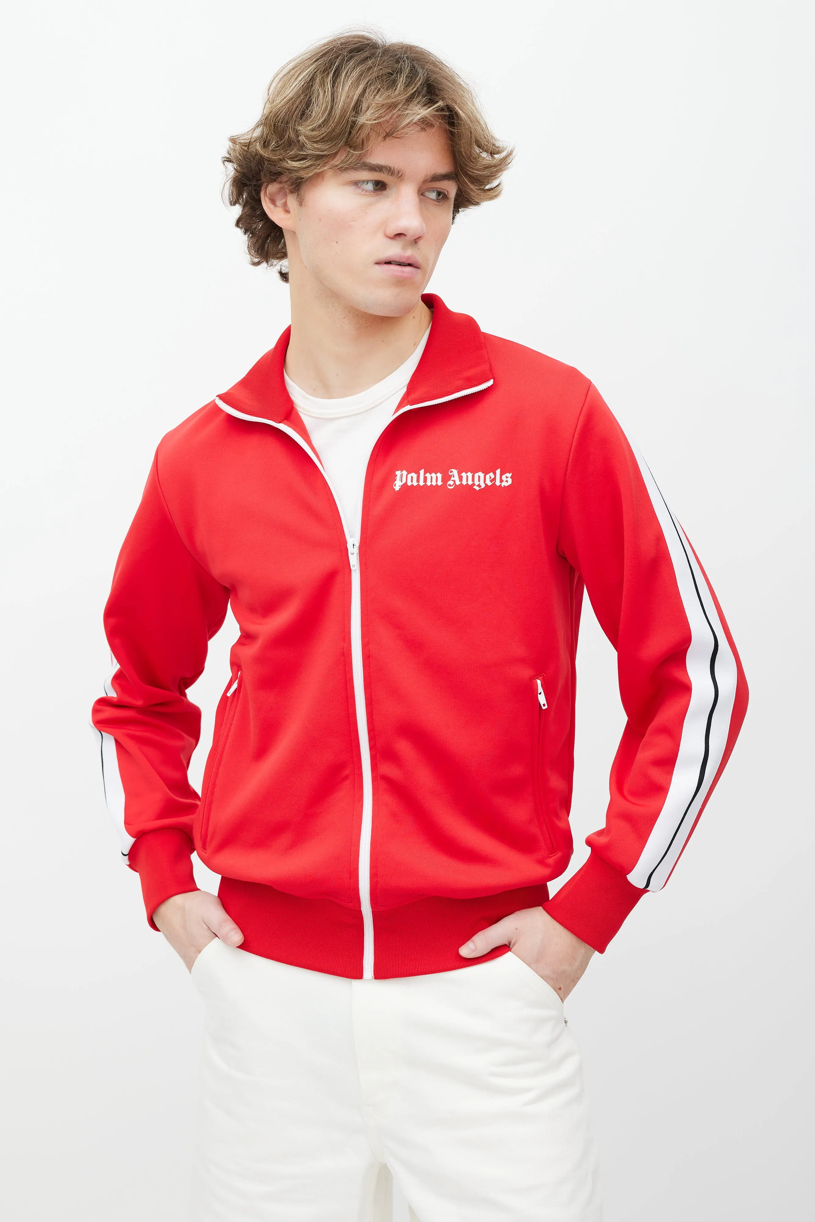 Red & White Track Jacket