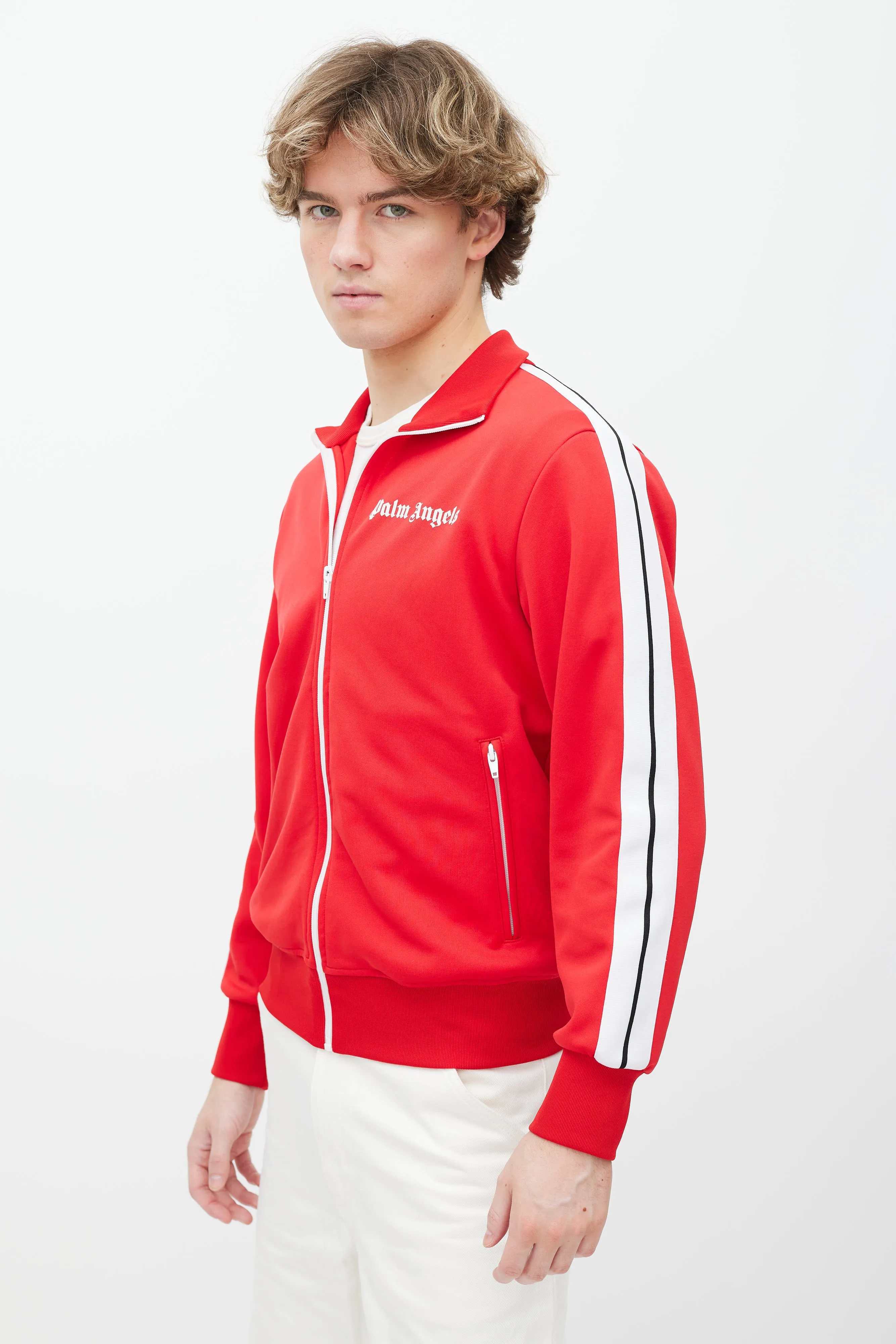 Red & White Track Jacket