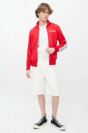 Red & White Track Jacket