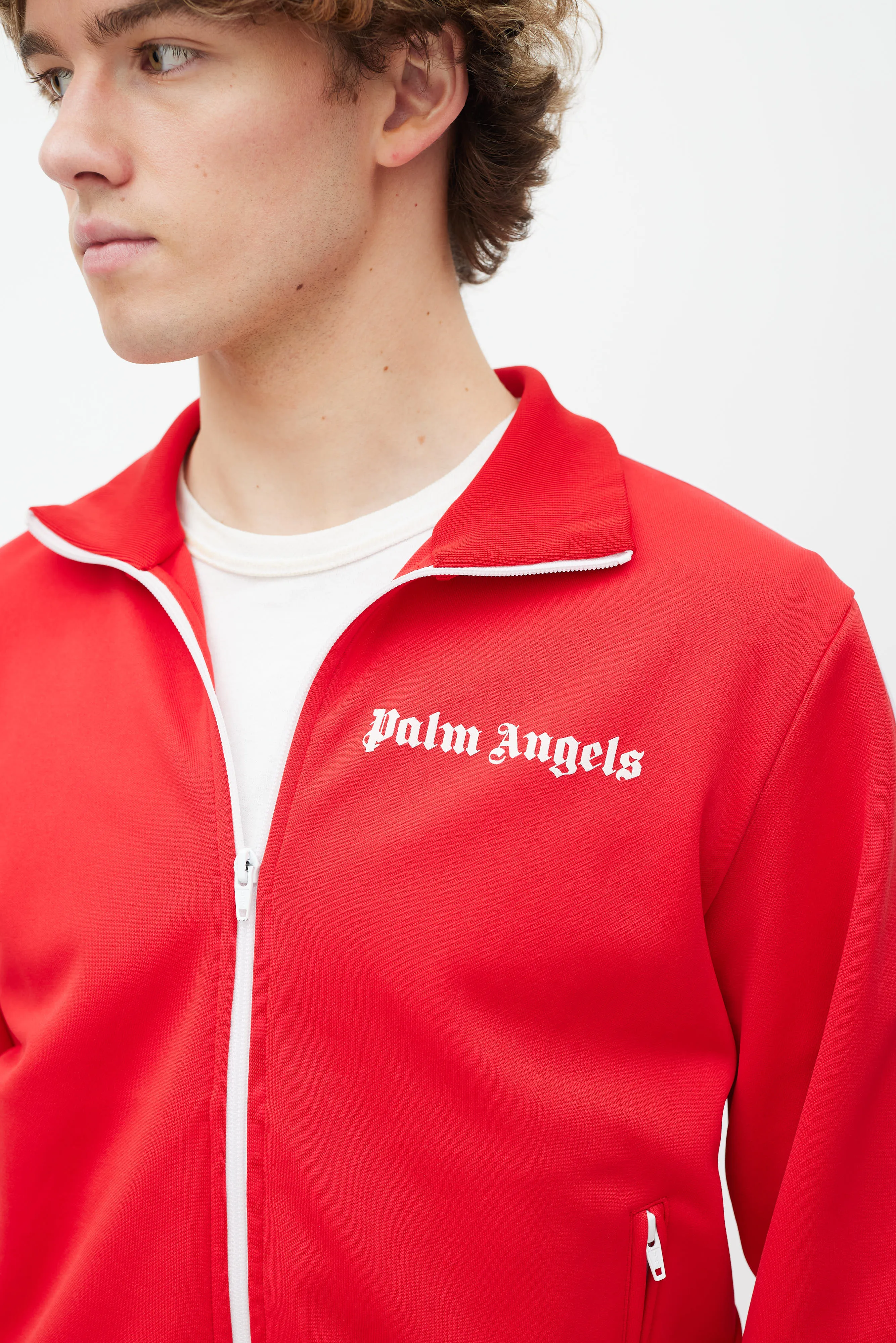 Red & White Track Jacket