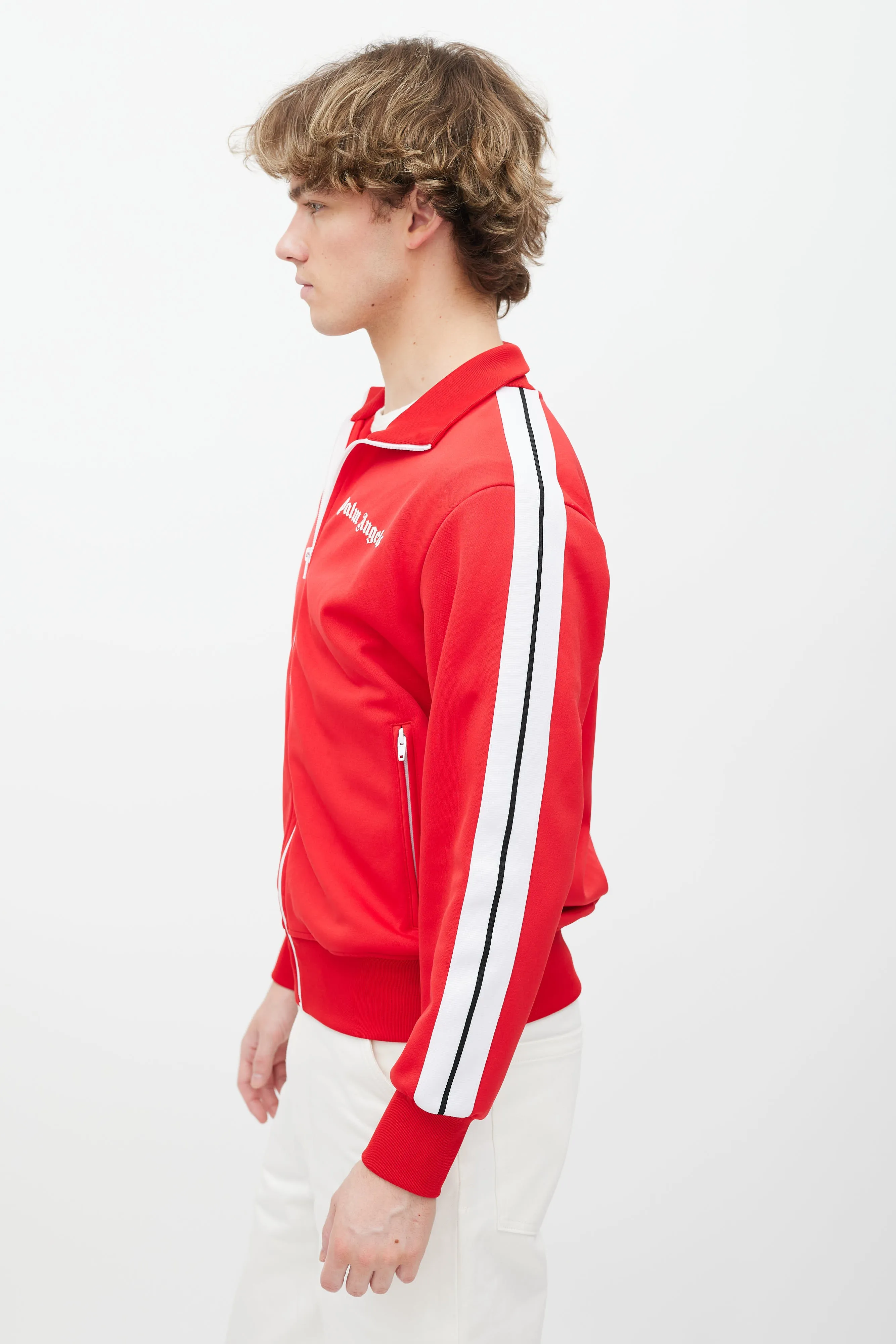 Red & White Track Jacket