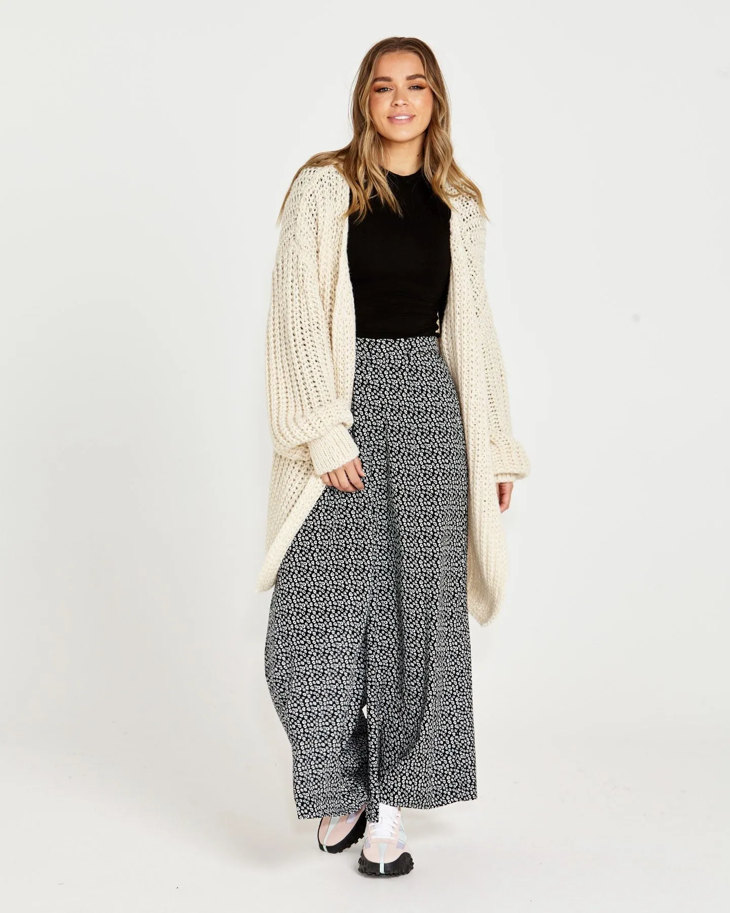 Renn Long Knit Cardi - Cream