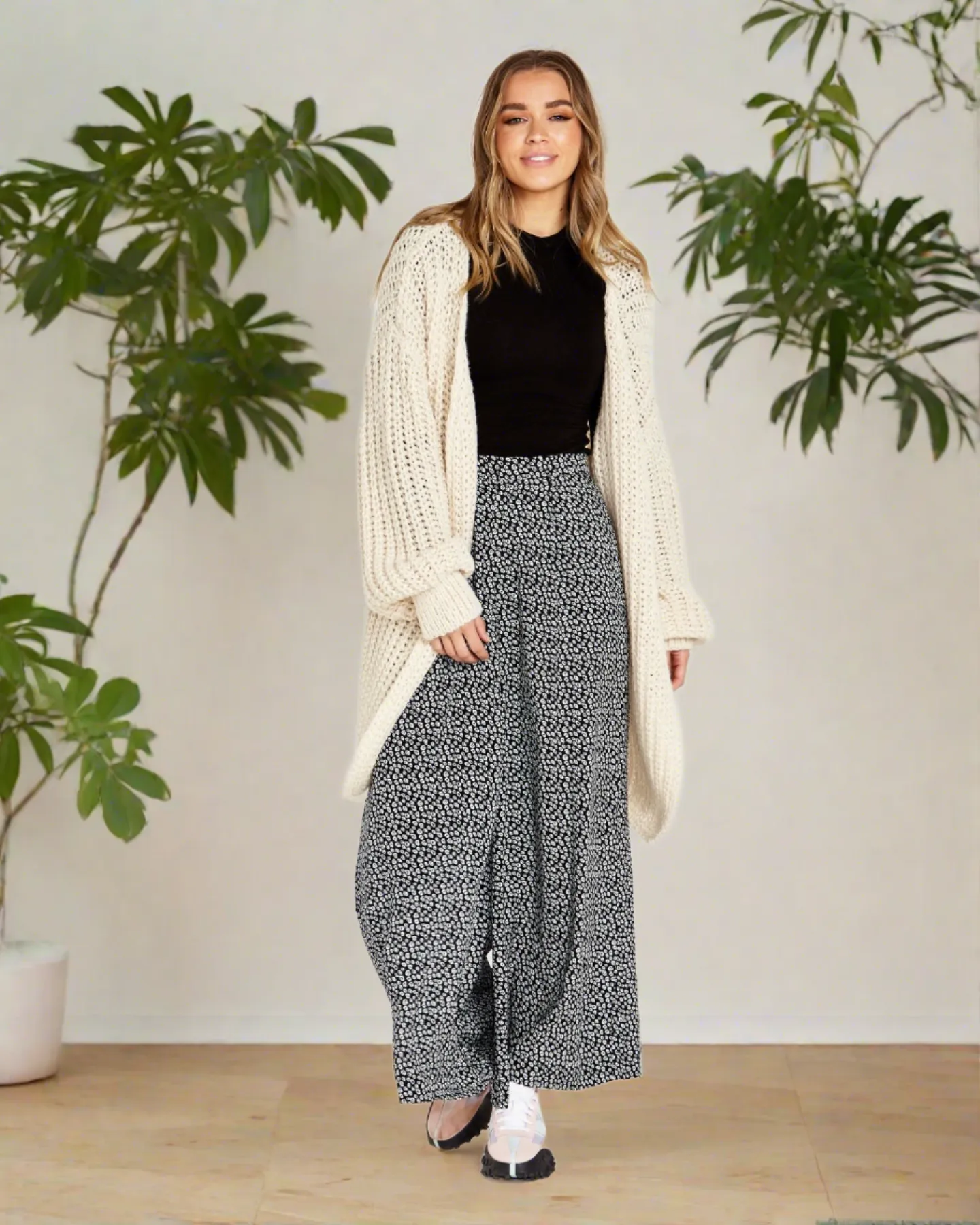 Renn Long Knit Cardi - Cream