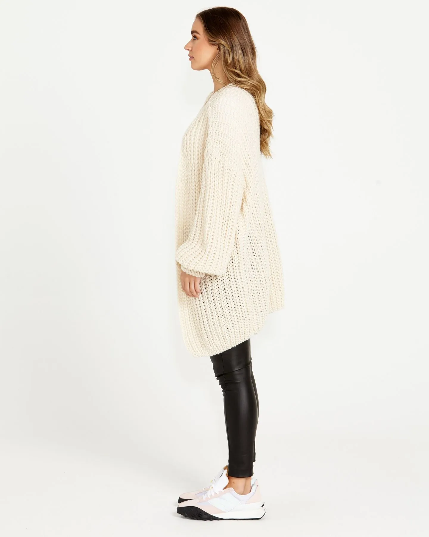 Renn Long Knit Cardi - Cream