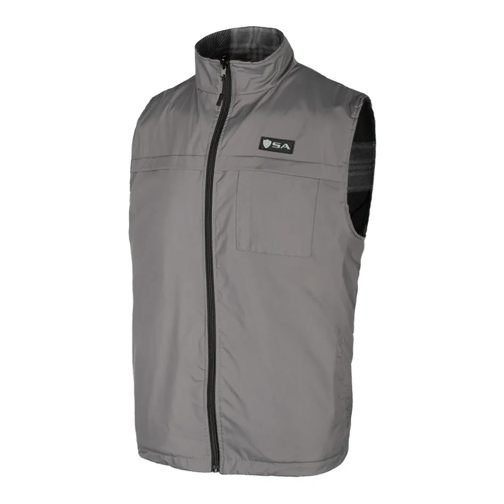 Reversible Vest | Lumberjack Grey | Grey PreOrder