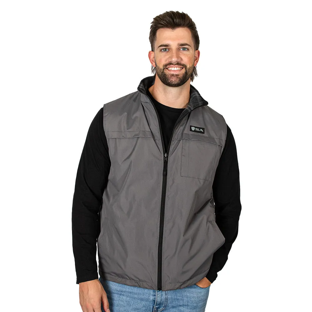 Reversible Vest | Lumberjack Grey | Grey PreOrder