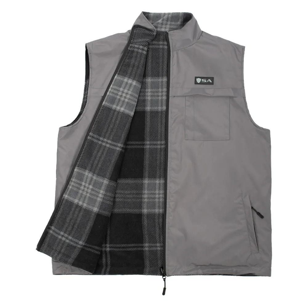 Reversible Vest | Lumberjack Grey | Grey PreOrder