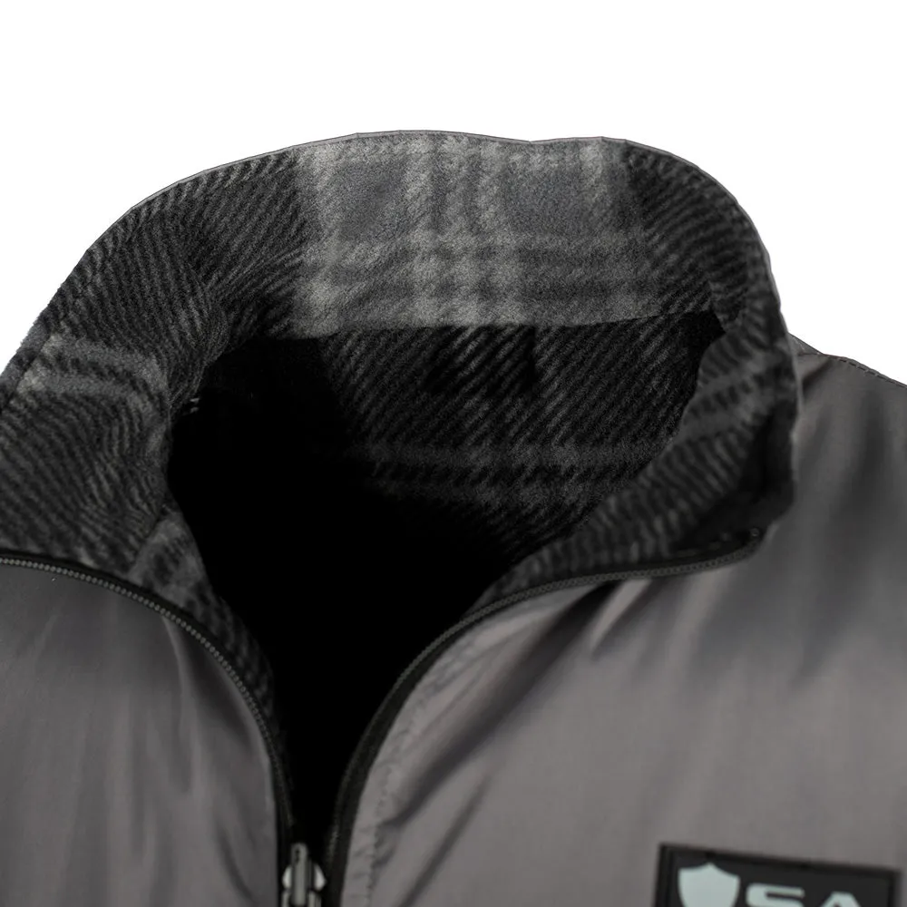 Reversible Vest | Lumberjack Grey | Grey PreOrder