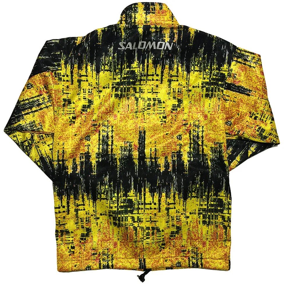 Salomon Yellow and Black Track Jacket