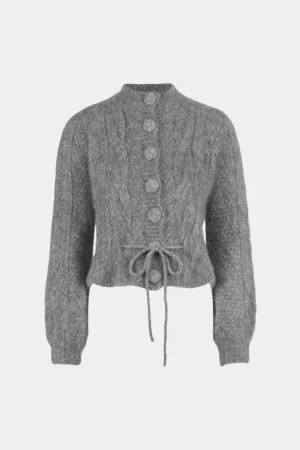 Sophia Chunky Cardigan Grey Melange