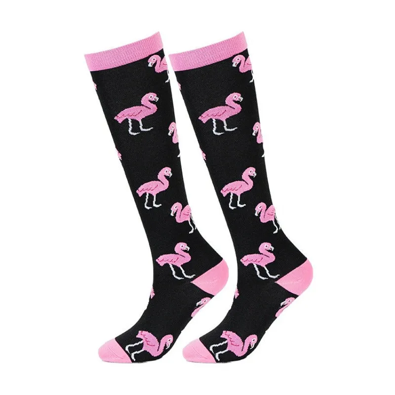 Spring Summer Animal Cartoon Compression Socks 7 Pairs