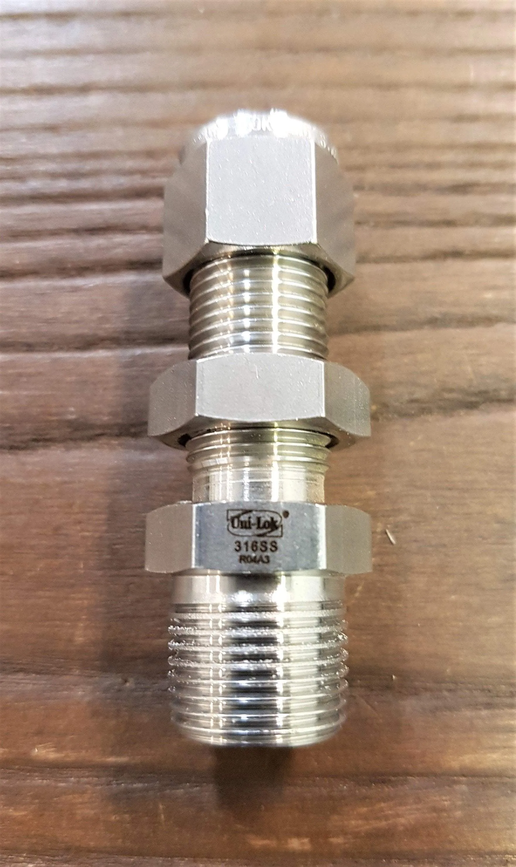 Stainless Steel Compression Male Bulkhead Connectors