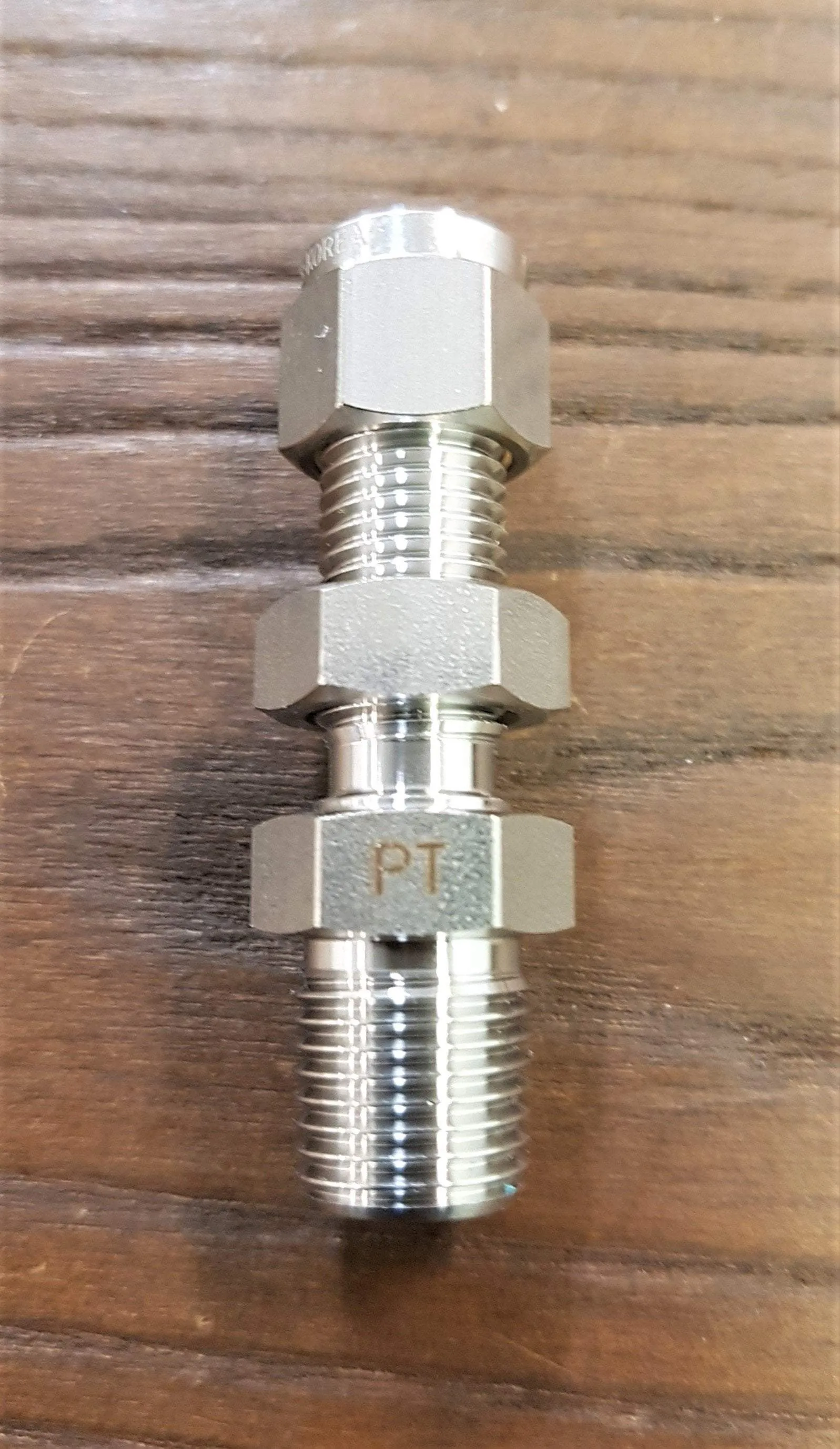 Stainless Steel Compression Male Bulkhead Connectors