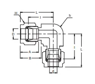 Stainless Steel Compression Tube Union Elbows