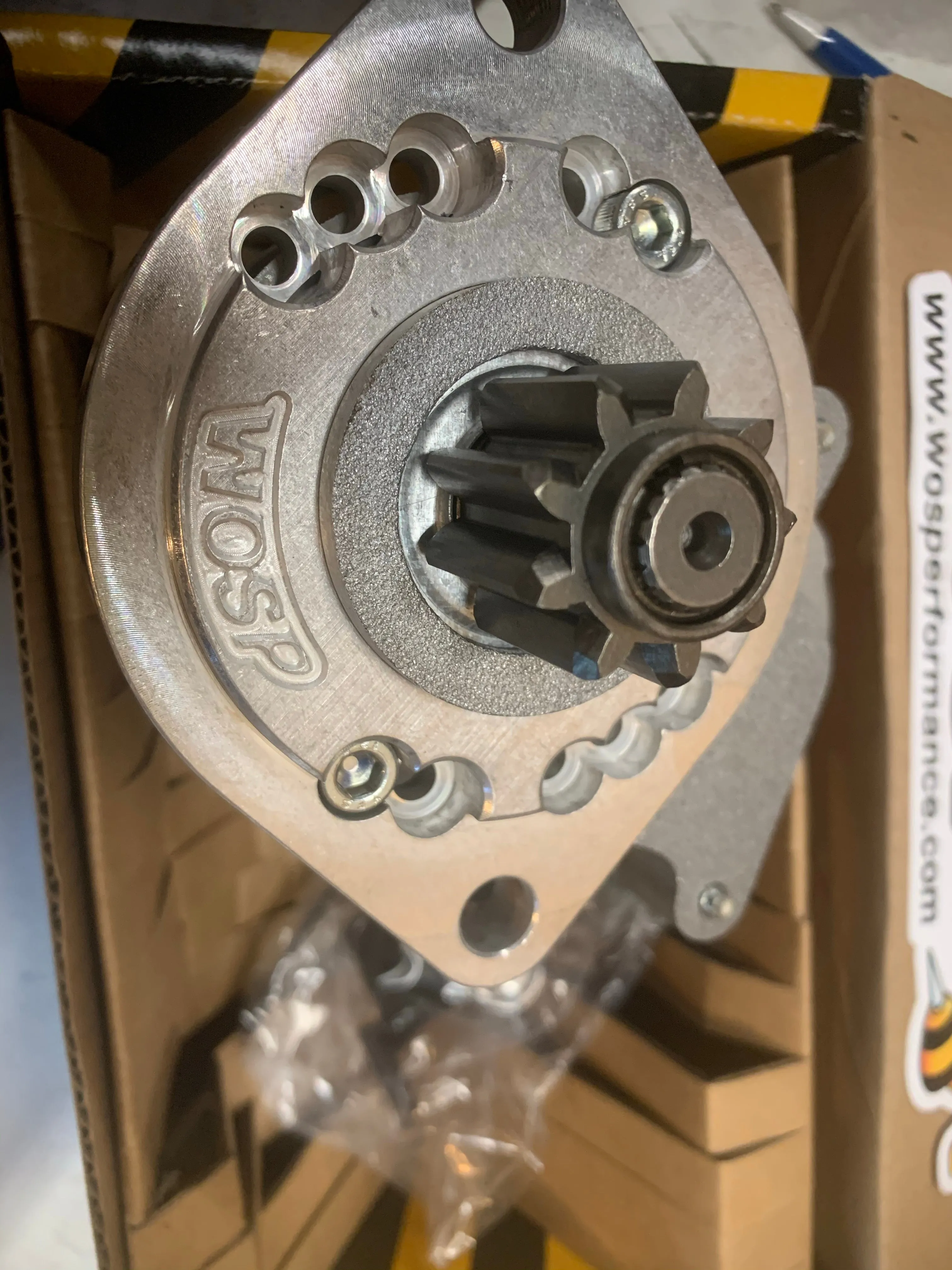 Starter Motor, 12v starter to suit 6v VW flywheel (Wosp)