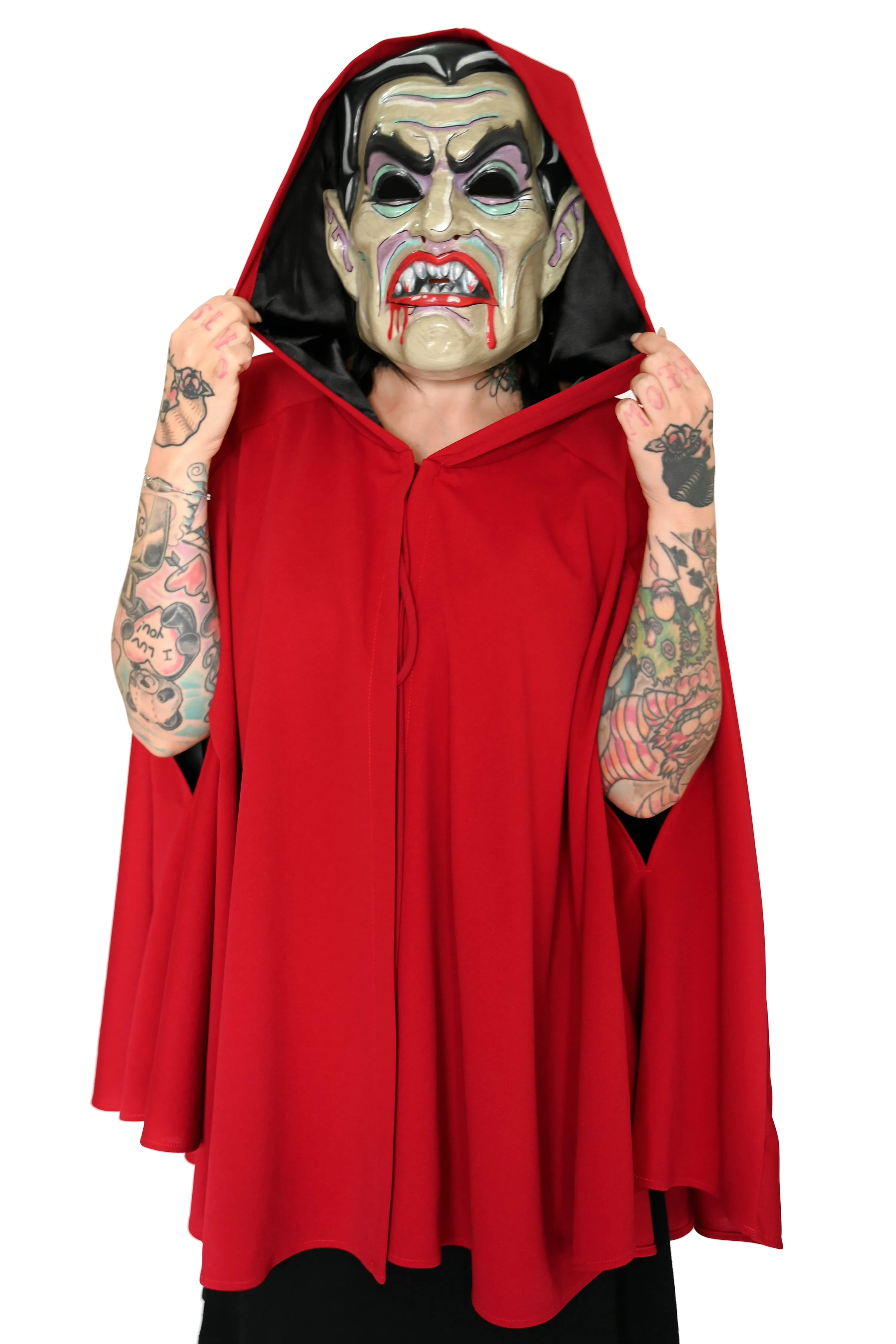 Storybook Hooded Cape - Crimson Red