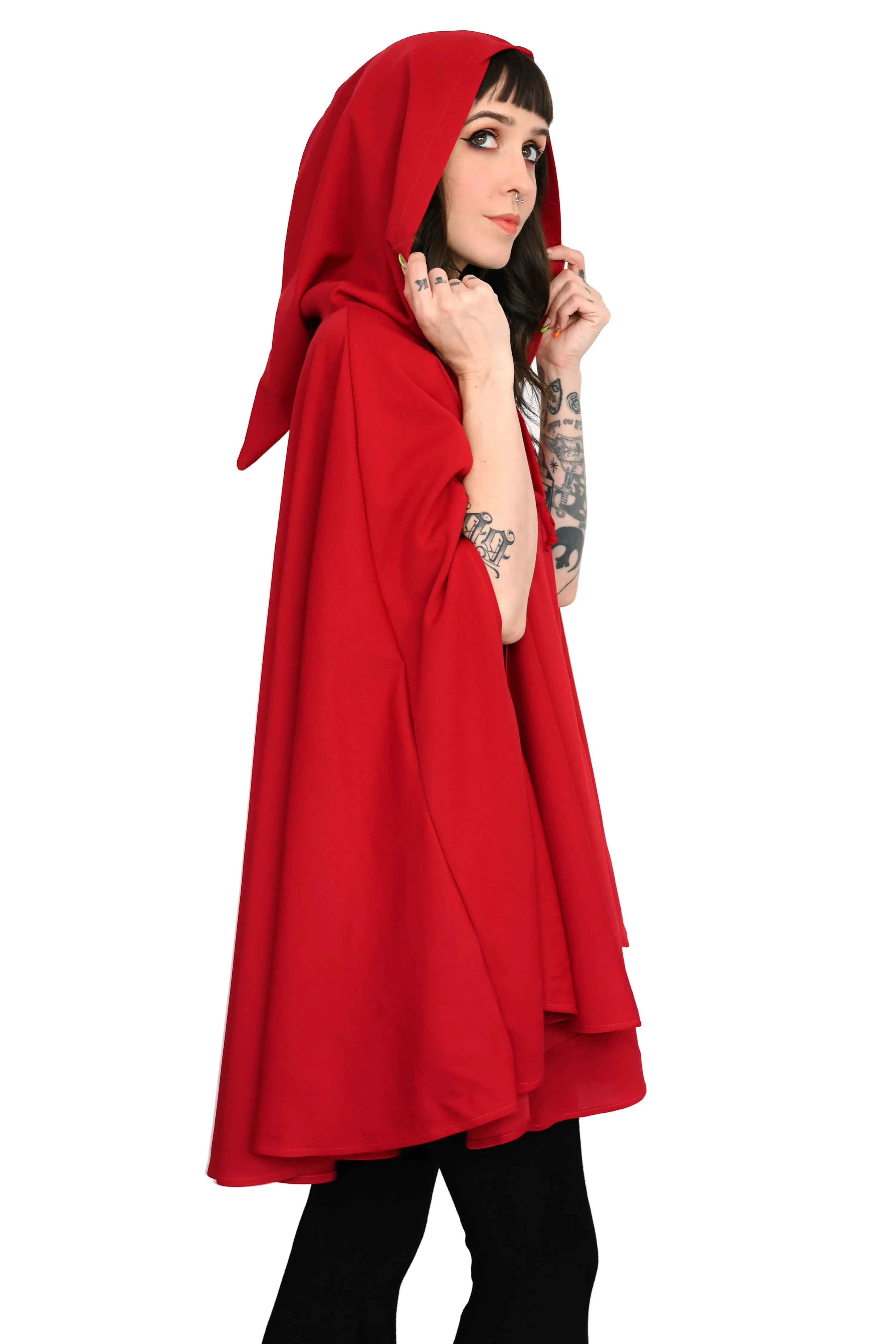 Storybook Hooded Cape - Crimson Red
