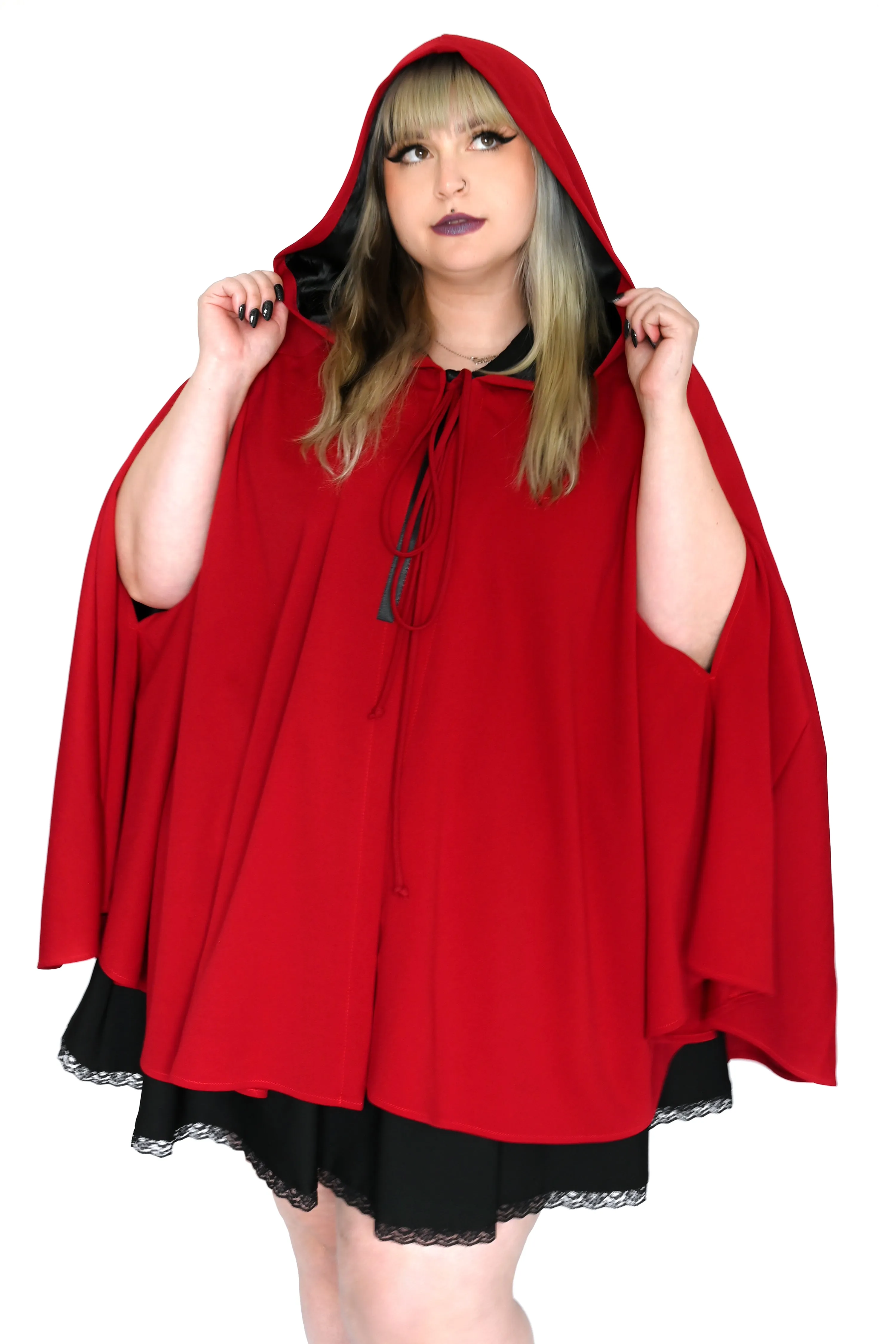 Storybook Hooded Cape - Crimson Red