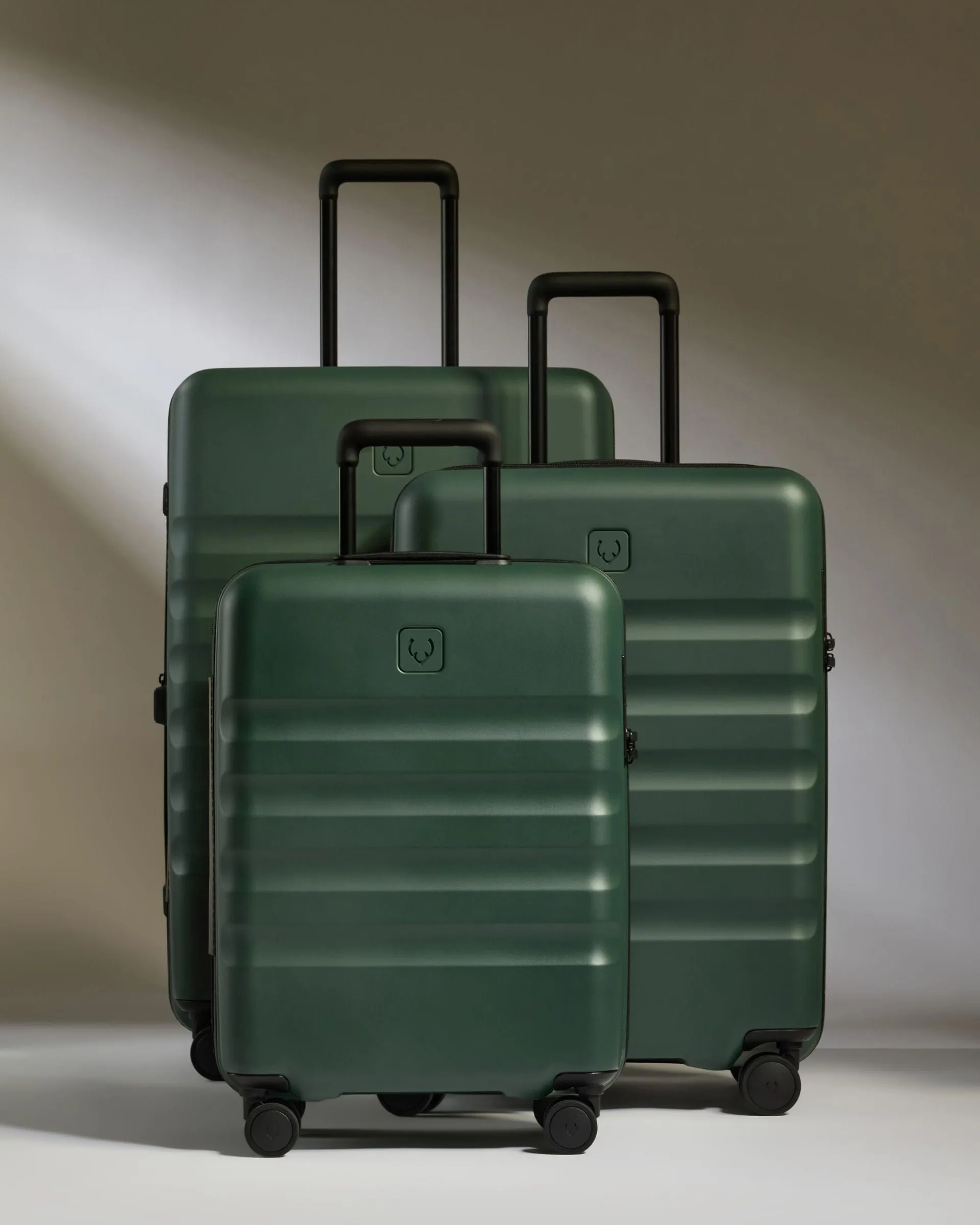 Suitcase Set in Antler Green - Icon Stripe