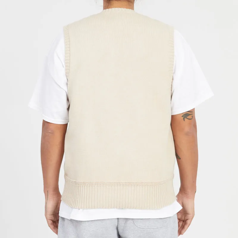 Sweater Vest - Cream Cotton