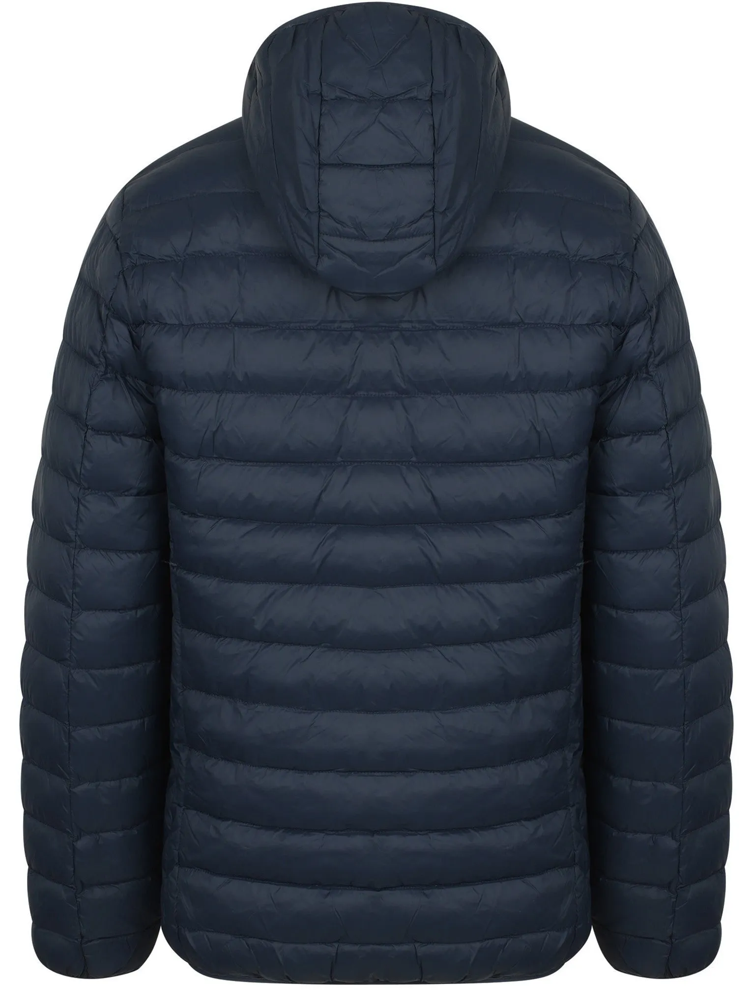 Talus Quilted Puffer Jacket with Hood in Midnight Blue - Tokyo Laundry