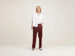 Tania wide track trousers (242 / W / GRENAT)