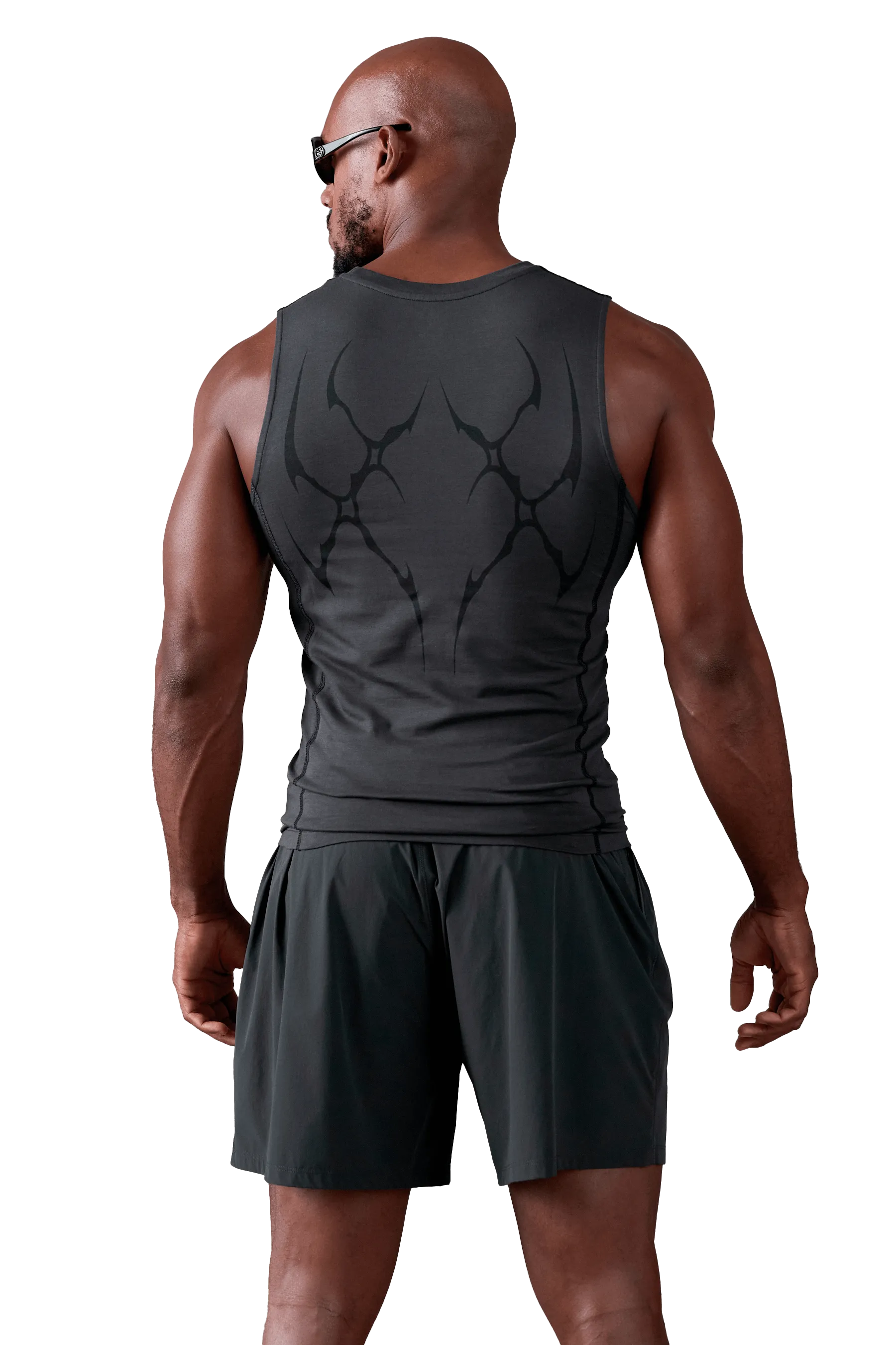 TANK BLACK VEINS GRAPHIC - Dark Gray