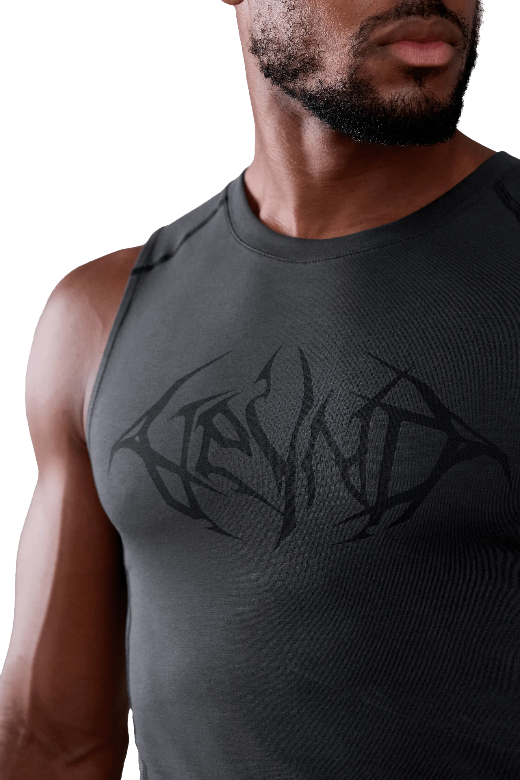TANK BLACK VEINS GRAPHIC - Dark Gray
