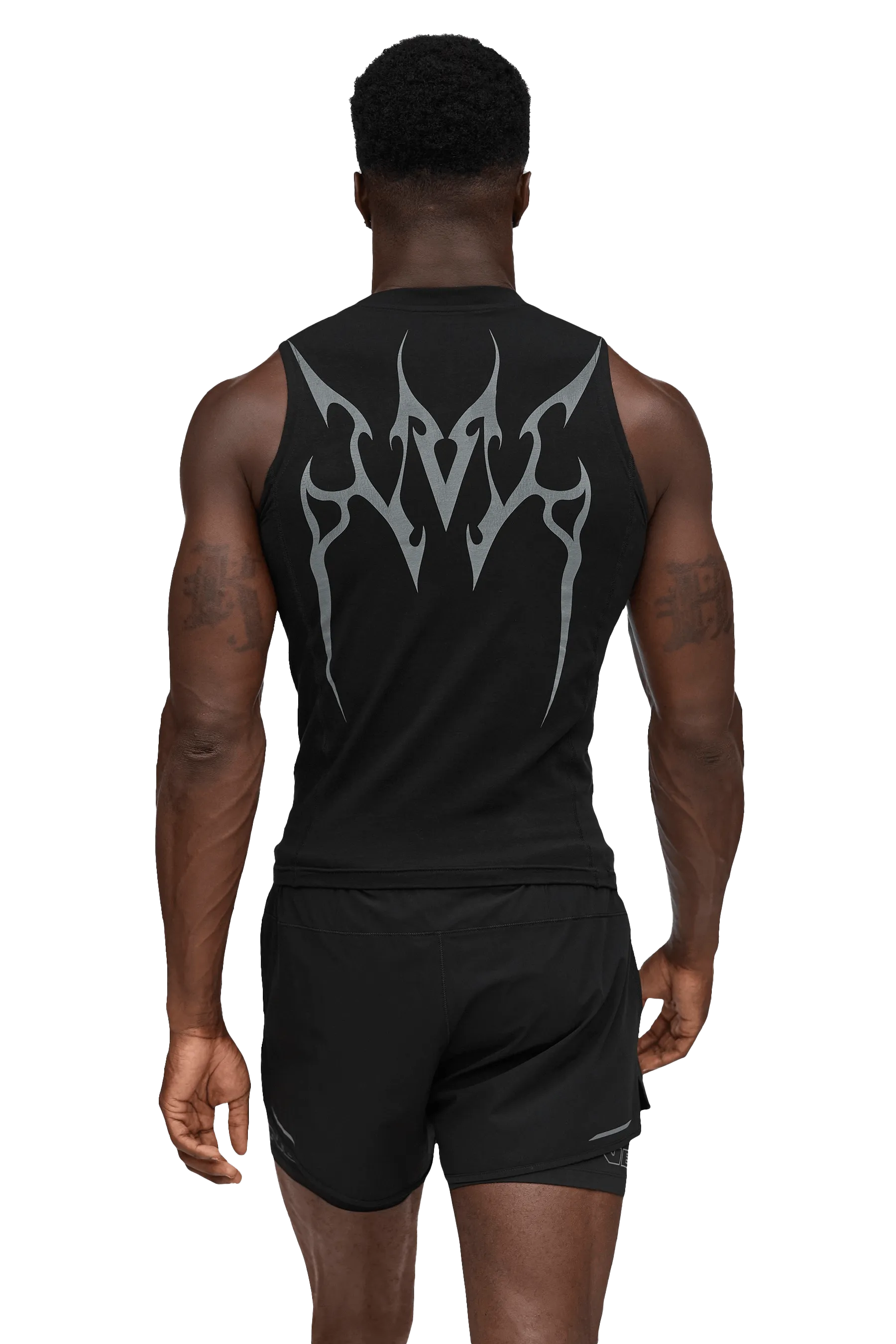 TANK GRAY VEINS GRAPHIC - Black
