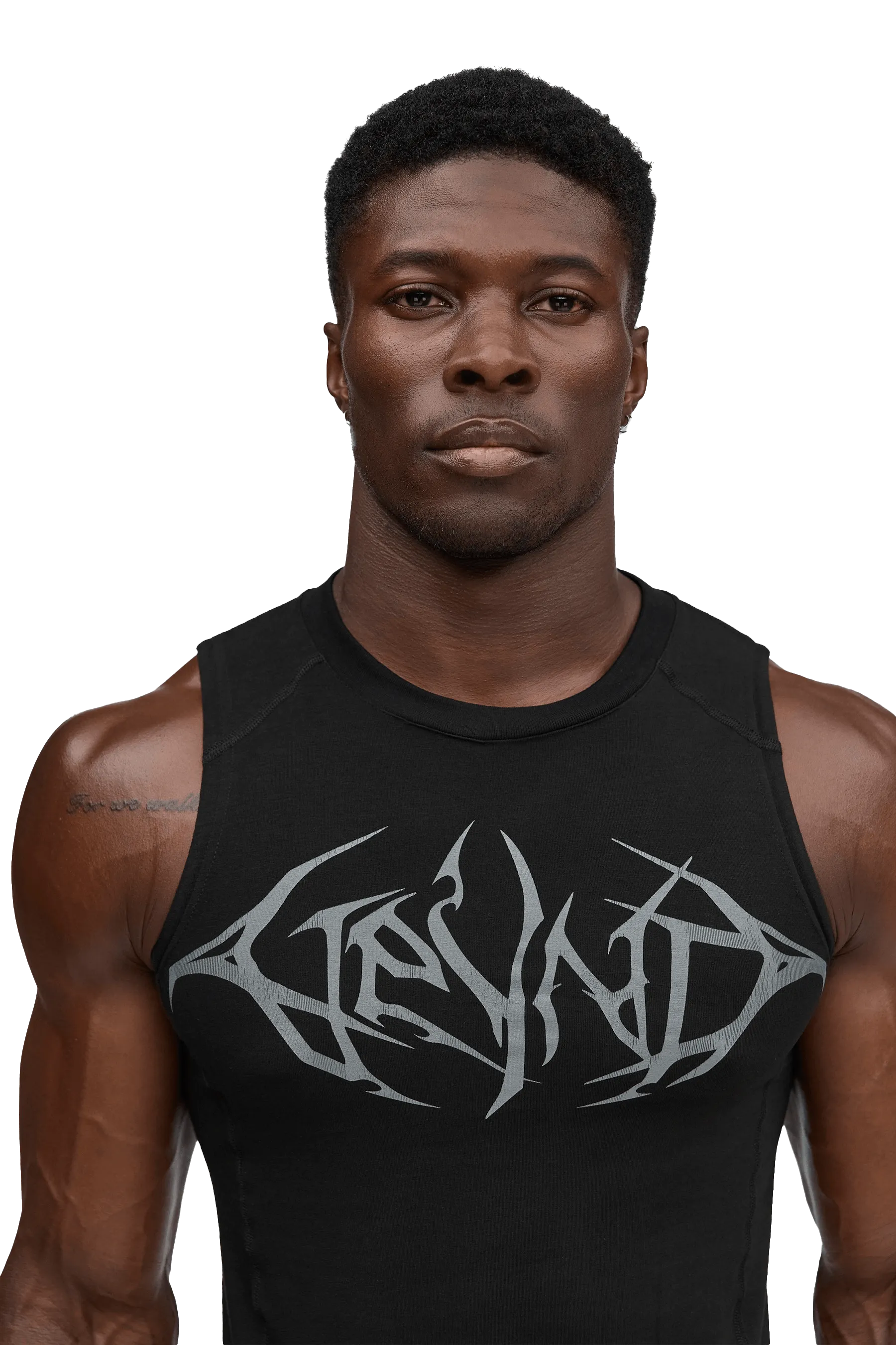 TANK GRAY VEINS GRAPHIC - Black