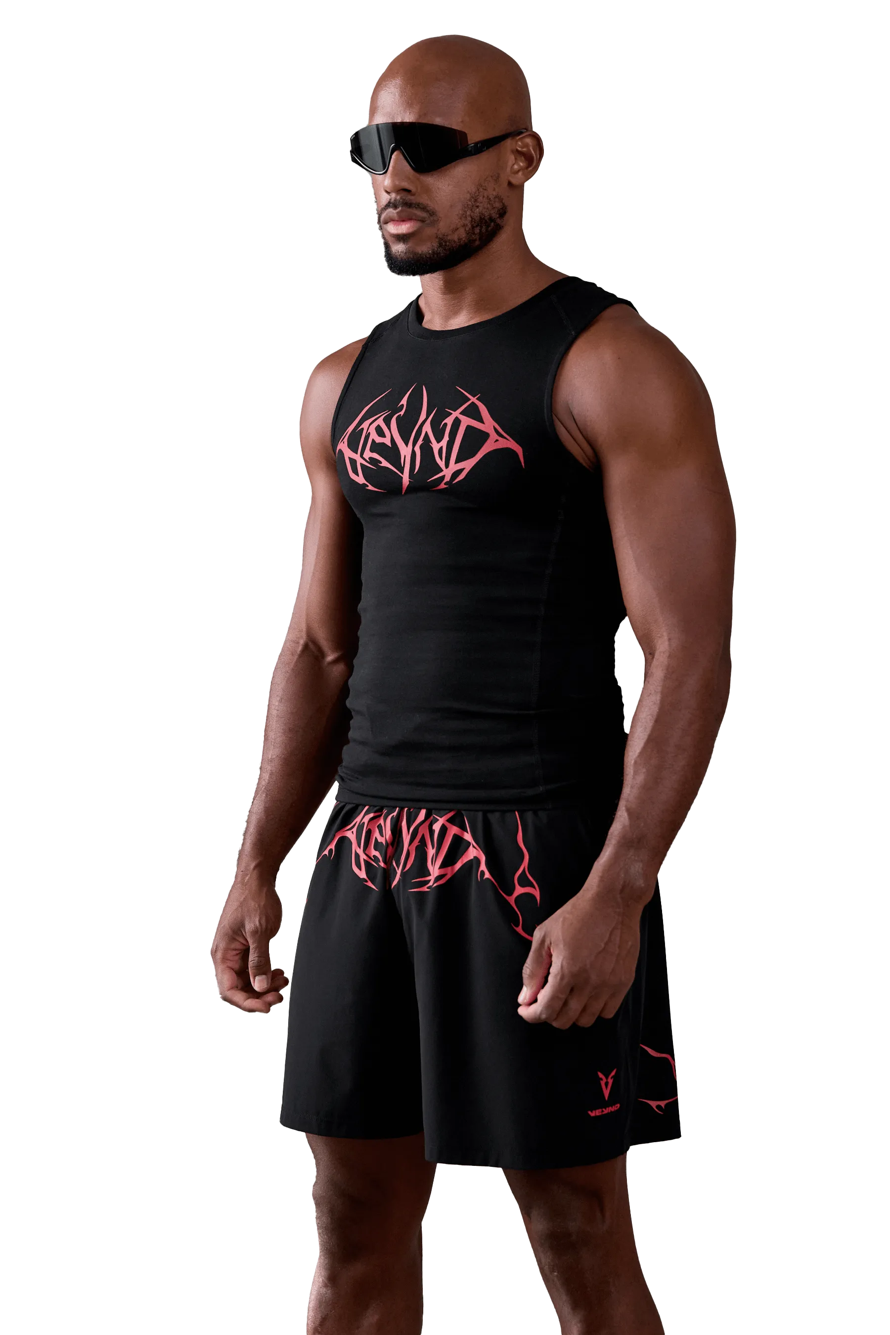 TANK RED VEINS GRAPHIC - Black