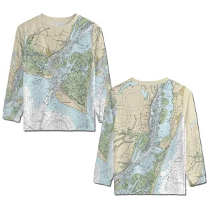 The Cape Fear - Bald Head Island Youth Long Sleeve Performance Tee