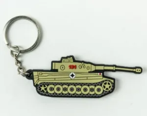 Tiger Tank PVC Keyring